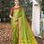 FaceDeal Designer Light Green Color Art Silk Saree With Embroidered Blouse Piece