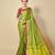 FaceDeal Designer Light Green Color Art Silk Saree With Embroidered Blouse Piece