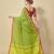 FaceDeal Designer Light Green Color Art Silk Saree With Embroidered Blouse Piece