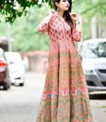 women cotton full length anarkali kurti || 100% cotton anarkali kurti