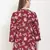 Maroon printed crepe tunics