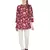 Maroon printed crepe tunics