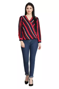 Multicolor printed crepe tunics
