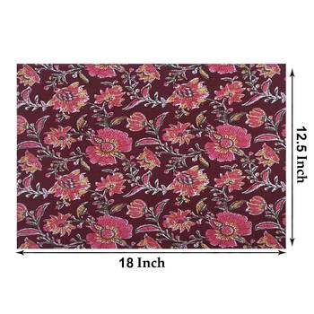 Texstylers Washable 100% Cotton Placemats Set of 6 Dining Table Place Mats 3