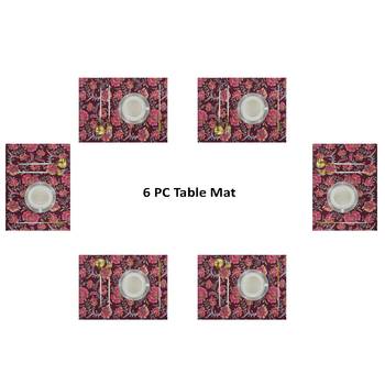 Texstylers Washable 100% Cotton Placemats Set of 6 Dining Table Place Mats 4