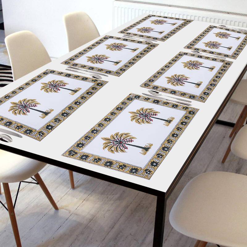 Texstylers Washable 100 Cotton Placemats Set Of 6 Dining Table Place Mats 3405809 Dining Table Place Mats Texstylers, 100 Dining Table Sets For 6