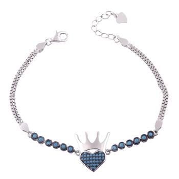 Queen Silver Adjustable Bracelete-BR052 1