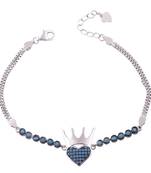 Queen Silver Adjustable Bracelete-BR052