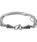 Interlocking Silver Bracelete-BR059