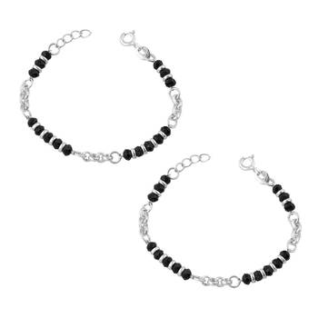 Silver Beads Nazariya Bracelete- BRNZ007 1