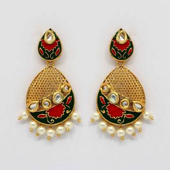 Maroon danglers-drops 1