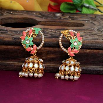 Orange jhumkas 2