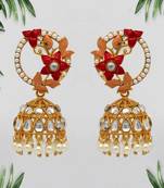 Orange jhumkas