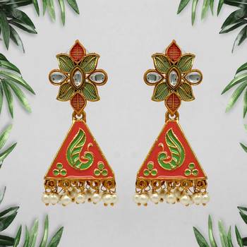 Orange jhumkas 1