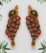 Maroon danglers-drops