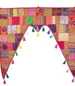 Patchwork Design Cotton Hand Embroidery Door Valances Home Decorative Door Hanging