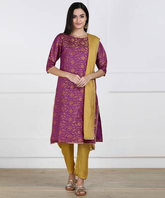 SWAGG INDIA Womens Wear Banarsi Brocade with Pent and Duppata set 1