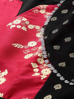 Black printed georgette ethnic-kurtis 5