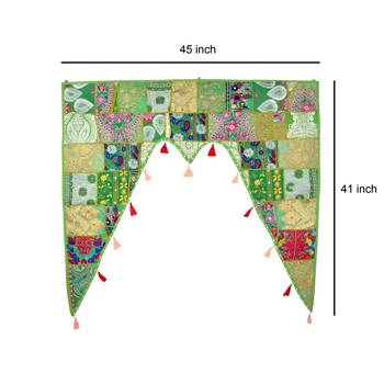 Wall Hanging for Living Room Bedroom Main Door Topper Decor Home Decorative Hand Embroidery Door Valances  4