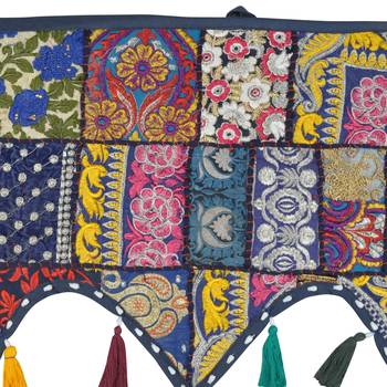 Boho Bohemian Indian Traditional Style Cotton Door Decorative Door Valances Door Wall Hanging 3