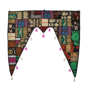 Home Decorative Cotton Hand Embroidery Bohemian Style Door Valances Door Decor 1