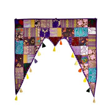 Lalhaveli Traditional Style Door Window Valance Khambadiya Patchwork Toran for Main Door Decor 1