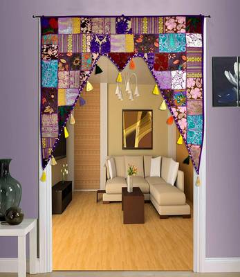 Lalhaveli Traditional Style Door Window Valance Khambadiya Patchwork Toran for Main Door Decor 5
