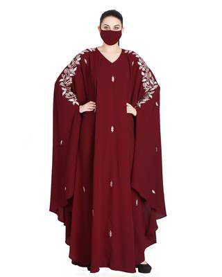 Mushkiya-Irani Kaftan With Floral Zari Work 1