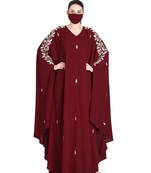 Mushkiya-Irani Kaftan With Floral Zari Work
