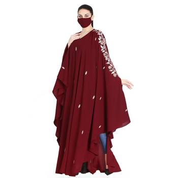 Mushkiya-Irani Kaftan With Floral Zari Work 3
