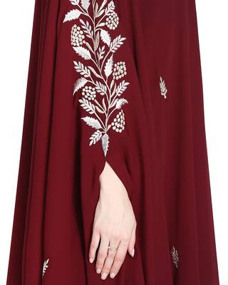 Mushkiya-Irani Kaftan With Floral Zari Work 4