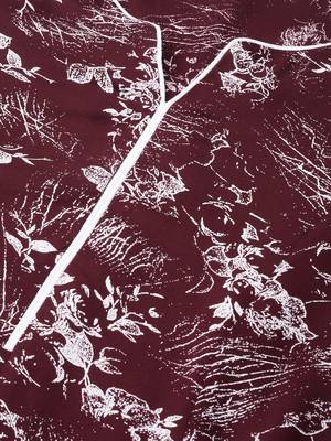 Maroon printed rayon  kurtis 3
