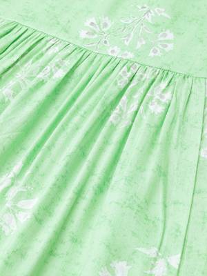 Green printed rayon kurtis 5