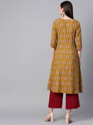 Multicolor printed rayon kurtis 2