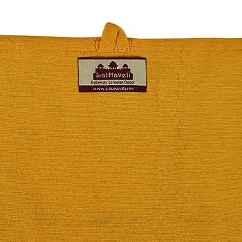 Lalhaveli Patchwork Traditional Style Yellow Toran for Door Decorations Bandarwal Door Hanging 45 X 41 Inch 4
