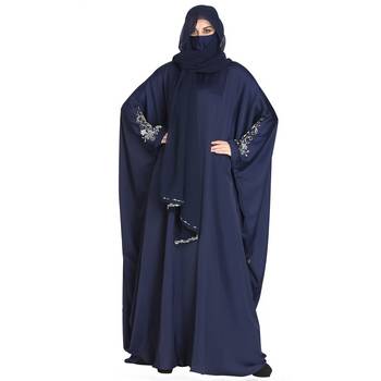 Mushkiya-Nida Kaftan With Embroidery On Sleeves. 5