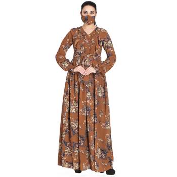 Mushkiya-Modest and Pretty Dress Made In Printed Georgette  1