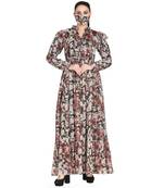 Mushkiya-Modest and Pretty Dress Made In Printed Chiffon