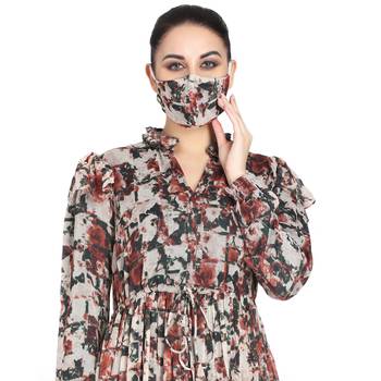 Mushkiya-Modest and Pretty Dress Made In Printed Chiffon 3