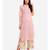 Desi Weavess collared button-down Pink Strip kurta.