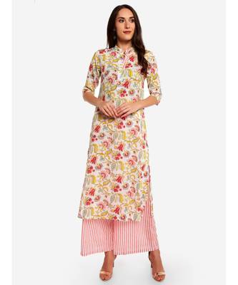 Desi Weavess collared button-down Muticolor kurta. 2