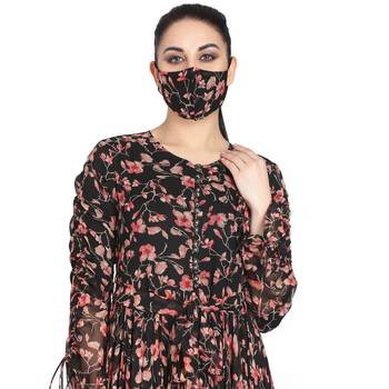 Mushkiya-Fairy n Flowy Dress Made In Printed Chiffon Fabric. 4