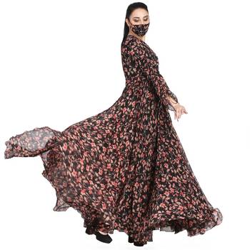 Mushkiya-Fairy n Flowy Dress Made In Printed Chiffon Fabric. 5