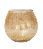 Lalhaveli Crackle Glass Romantic Wedding Decorative Indoor Outdoor Decor Tea Light Candle Holder 4'' (Candle Included) 