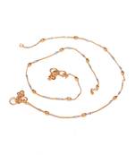 Dual tone single line anklets