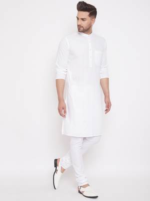 White plain cotton men-kurtas 3