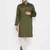 Green woven viscose rayon men-kurtas