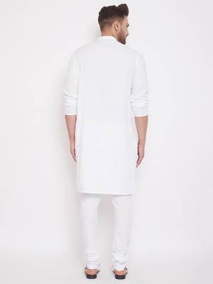 White plain cotton men-kurtas 4