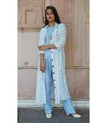 women printed crop top and pant with shurg || Party wear dress for women