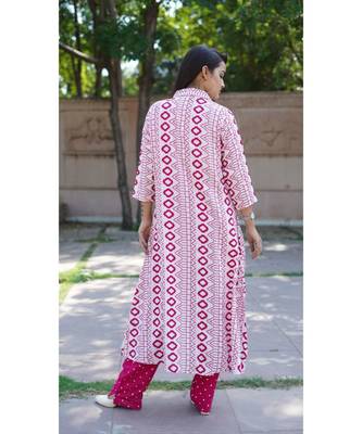 women printed crop top and pant with shurg || Party wear dress for women 2